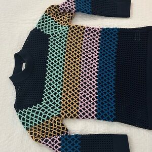 Tibi Navy Knit Sweater